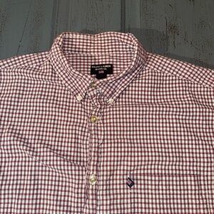 Ralph Lauren Polo Jeans Co Men’s Short Sleeve Plaid Button Up Shirt Size Medium